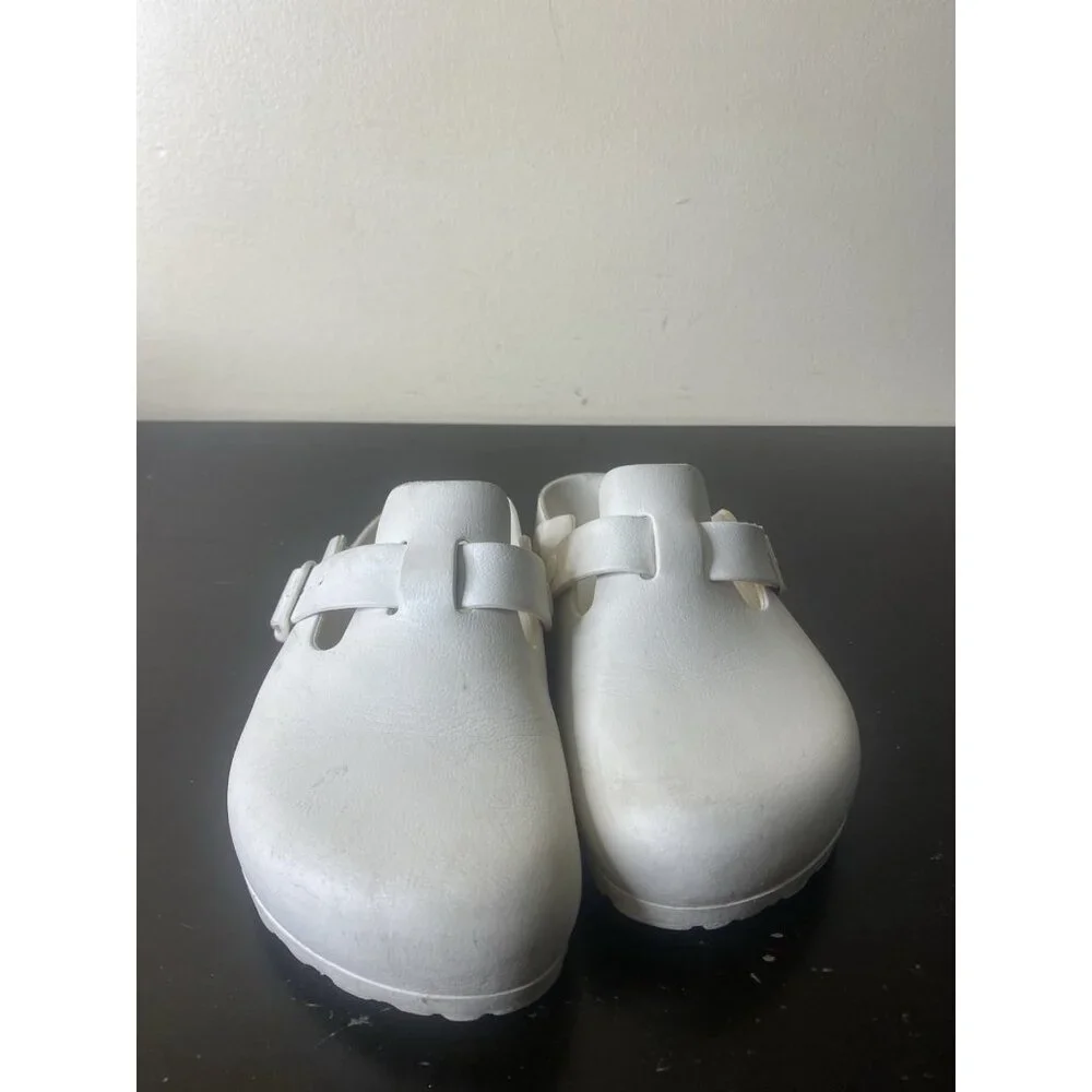 white Birkenstock Boston EVA clogs Women’s Size 8 - Picture 2 of 8